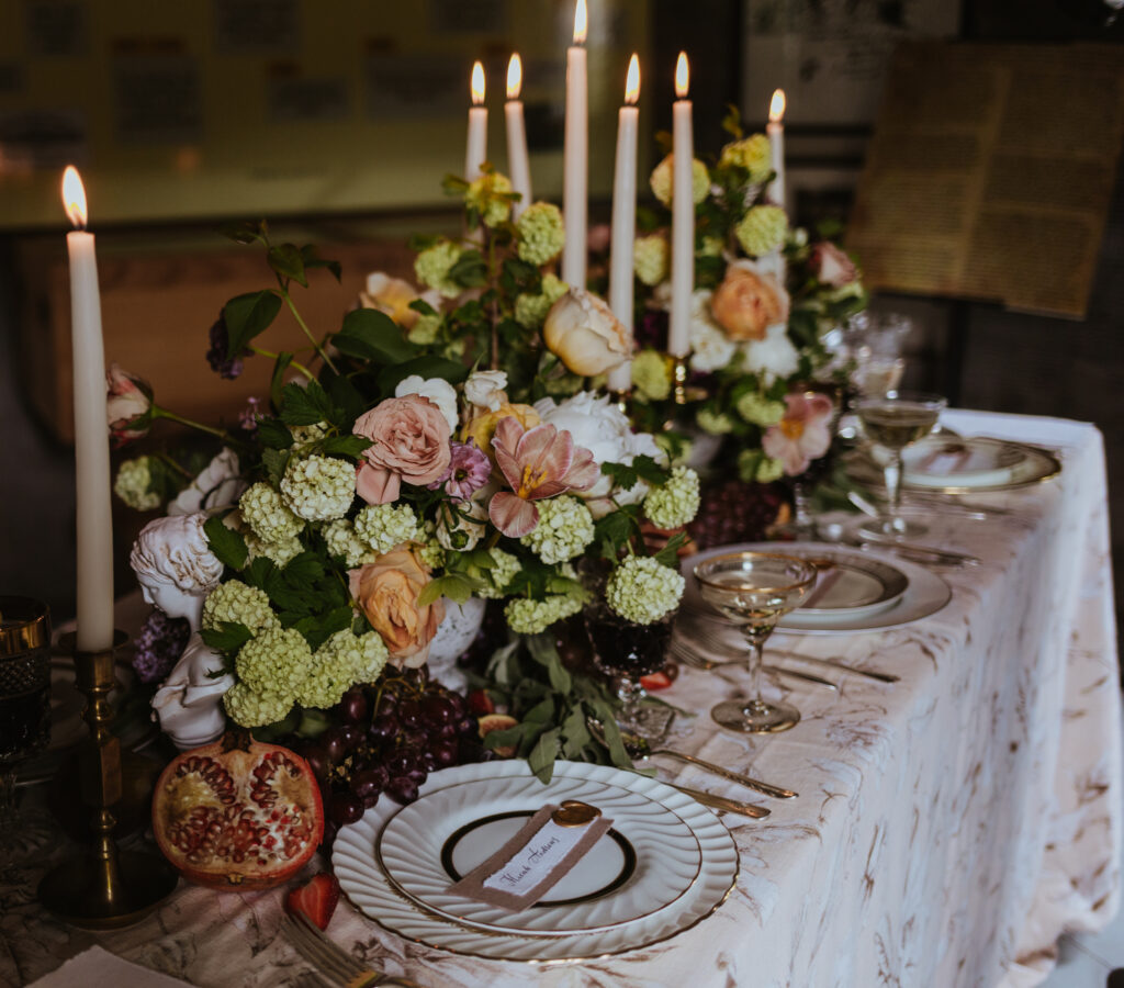 Styled Shoot at Bannerman Castle beautiful details by Hudson Valley wedding vendors