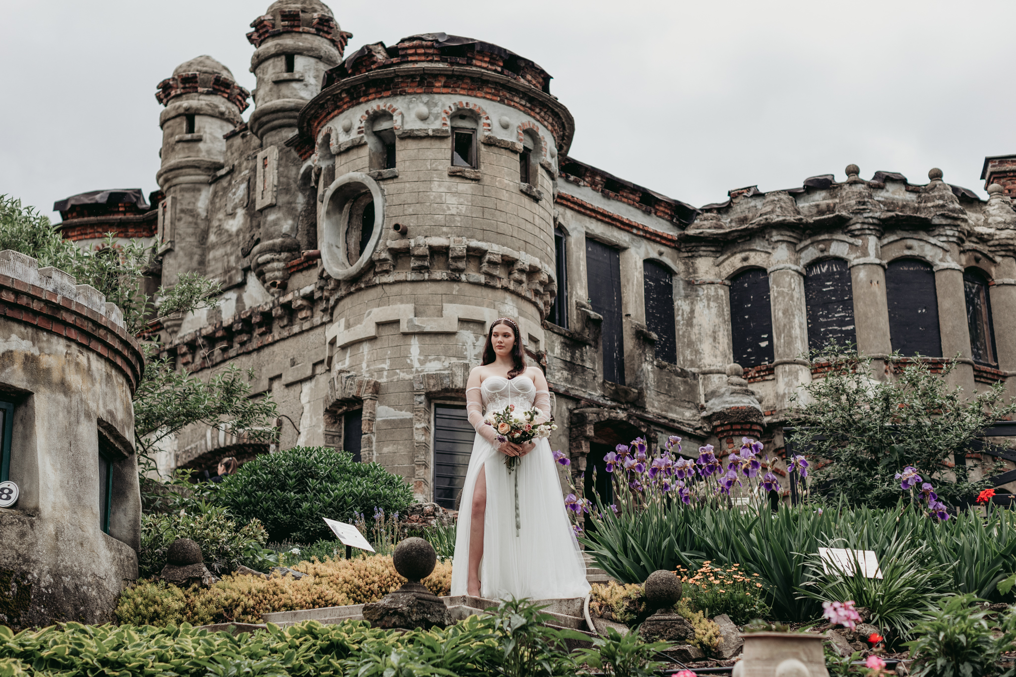 Styled Shoot at Bannerman Castle beautiful details by Hudson Valley wedding vendors wedding dress by wildblooms bridal, photo by Crys Torres Photography Beacon New York