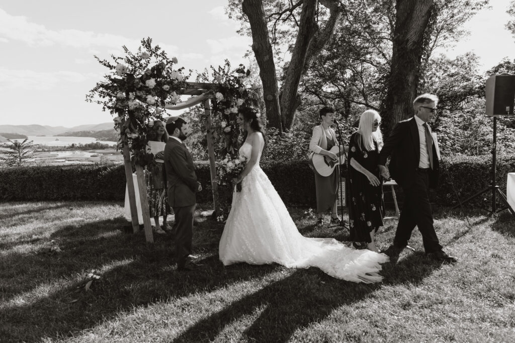 Jewish wedding ceremony at Boscobel House and Gardens Cold Spring New York Hudson Valley black and white shots