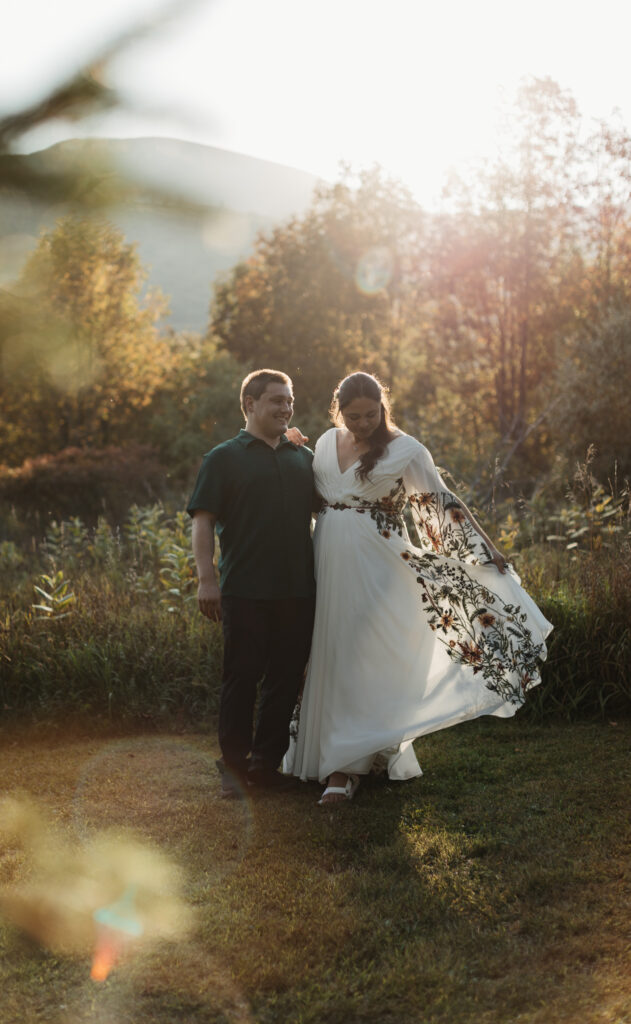 golden hour portraits in the backyard